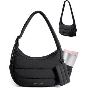 Women Shoulder Bag Puffer Crossbody Compact Lightweight Quilted Storage